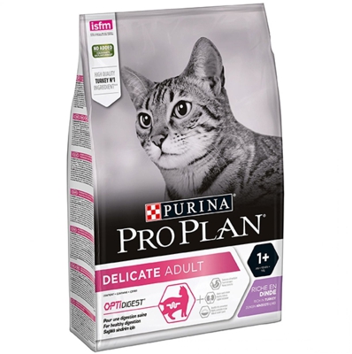 PRO PLAN Cat DELICATE with OPTIRENAL Rich in Turkey, 3kg