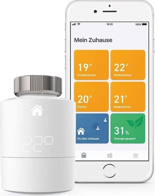 tado° Cabezal Termostático Inteligente - Kit de Inicio V3+ (horizontal)