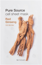 Missha Pure Source Cell Sheet Mask Red Ginseng en oferta