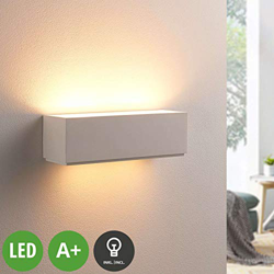 Sencillo aplique de escayola Benno, LED G9 en oferta