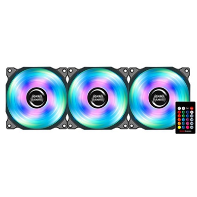 Mars Gaming MFRGBKIT RGB Triple Pack- Ventilador 12 cm
