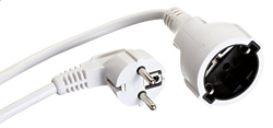 5m Schuko H05VV­F 3G 1.50mm2 cable de transmisión Blanco en oferta