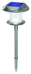 Lámpara solar de acero inox Sunny características