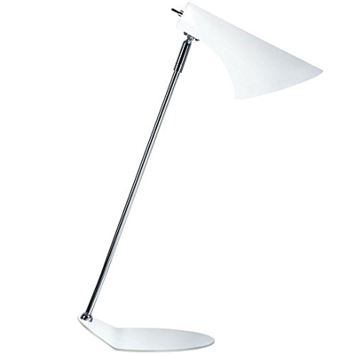 Moderna lámpara de mesa Liam en blanco