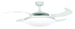 Ventilador de techo FANAWAY EVO 2 abatible, blanco en oferta