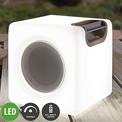 Altavoz estéreo Angelana con LEDs RGB, IP44