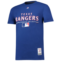Camiseta de la colección Majestic Authentic Team Drive de los Texas Rangers para hombre en oferta