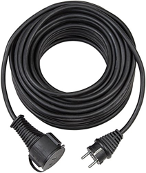 Brennenstuhl - Cable alargador con Conectores Hembra y Macho y Tapa de Seguridad (5 m), Color Negro precio