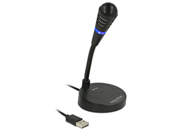 DeLOCK USB Micrófono con Stand y Touch Mute botón precio