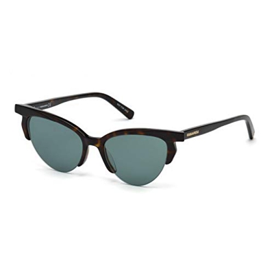 Dsquared2 DQ0298 52N 51 Monturas de Gafas, Marrón (Avana Scura\\Verde), 51.0 Unisex Adulto