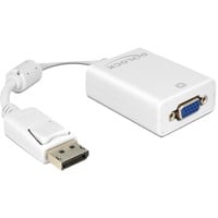 61766 adaptador de cable DisplayPort VGA Blanco