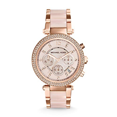 NEW GENUINE MICHAEL KORS MK5896 LADIES PARKER ROSE GOLD BLUSH WATCH RRP £229 UK