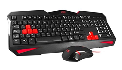 Pack Teclado Y Mouse Mars Gaming Mcp1 Mouse 2800dpi Led Red Teclado Retroilumina