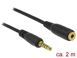 85702 cable de audio 2 m 3,5mm Negro características