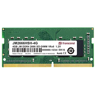 Memoria para portátil o NUC Sodimm Trascend DDR4 4gb 2666Mhz