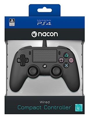 MANDO PS4 NACON WIRED COMPACT CONTROLLER NEGRO NUEVO LICENCIA OFICIAL SONY