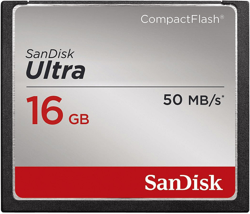 SanDisk Tarjeta de memoria 16GB 50MB/s Ultra Compact Flash en oferta