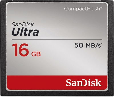SanDisk Tarjeta de memoria 16GB 50MB/s Ultra Compact Flash