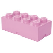 LEGO Bloque de almacenaje 2 x 4 rosa claro