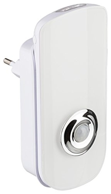 Müller-Licht - Luz nocturna LED para enchufe Incluye linterna portátil con sensor crepuscular (Color de luz), plástico, 1.6 W, color blanco, 13.3 x 6.
