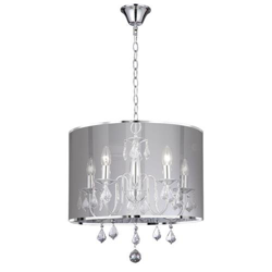 SEARCHLIGHT 5 LIGHT CHROME FITTING WITH METALLIC SILVER SHADE características