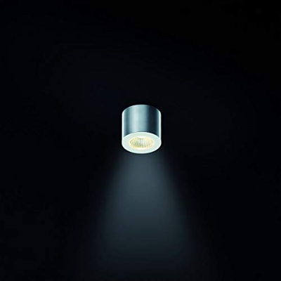 Foco LED de techo Oso IP44 en aluminio mate