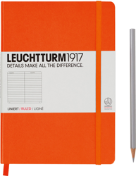 Leuchtturm1917 Pocket Notebook (A5) Hardcover Ruled Orange en oferta