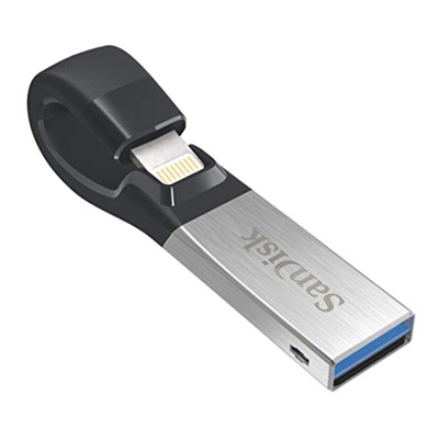 iXpand unidad flash USB 32 GB USB Type-A / Lightning 3.0 (3.1 Gen 1) Negro, Plata, Lápiz USB