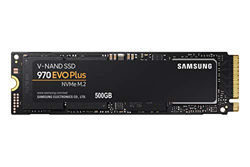 Samsung MZ-V7S500BW 970 EVO Plus - Unidad SSD, 500 GB, M.2, NVMe, tamaño 2.5 ", Interfaz SATA 6 GB/s, Color Negro/Naranja en oferta
