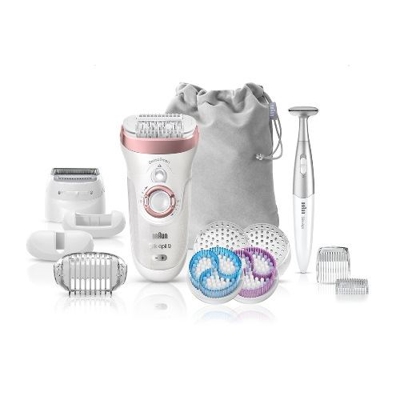 Depiladora Braun Silk-épil 9/980 SkinSpa Blanco - Oro rosa