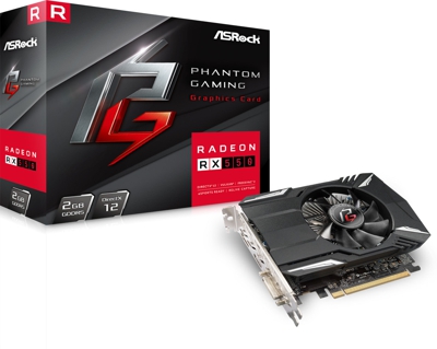 ASRock Phantom Gaming Radeon RX550 2GB GDDR5 - Tarjeta Gráfica