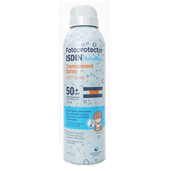 ISDIN Pediatrics Fotoprotector Transparent Spray Wet Skin SPF 50+ 250 ml características