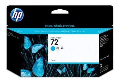 Cartucho de tinta DesignJet HP 72 cian de 130 ml
