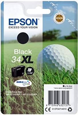 Golf ball Singlepack Black 34XL DURABrite Ultra Ink, Tinta