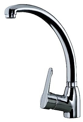 Grifo de Cocina Teka MN Cromo Caño Alto Aireador Anticalcáreo