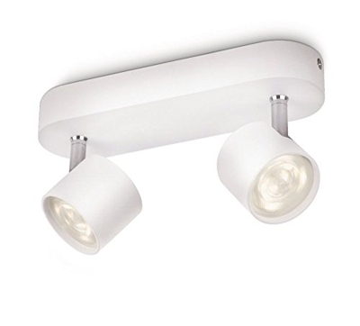Philips Star LED White 2 Bar Spotlight - 2 X 3w