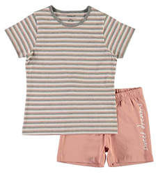 Pijama niña KIDS 2 piezas algodón MINI raya rosa 8 en oferta