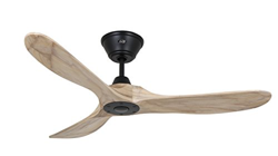 Ventilador de techo CasaFan 312218 ECO GENUINO 122 madera maciza natural/negro mate en oferta