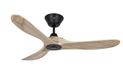 Ventilador de techo CasaFan 312218 ECO GENUINO 122 madera maciza natural/negro mate