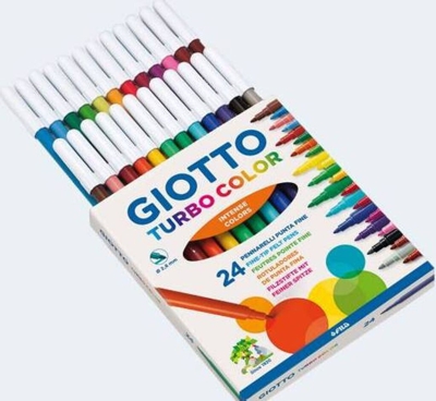 ROTULADORES COLORES GIOTTO TURBO COLOR (24U.) ESTU