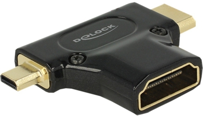 Delock 65666 Adapter High Speed HDMI with Ethernet - HDMI-A female > HDMI