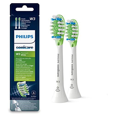 Philips HX 9062/17 Premium White 2er Pack Bürstenkopf Aufsteckbürsten Ersatzkopf