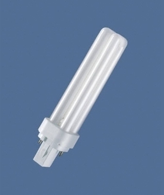 Osram Kompaktleuchtstofflampe DULUX D - G24d, 830 Warmweiß - 18W - 10 Stück