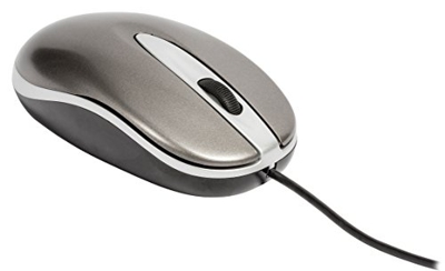 Wired USB Optical Mouse PC Laptop Desktop Computer Scoll Wheel Grey 800dpi
