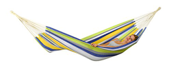 Amazonas Tahiti Kolibri-Hamaca, Amarillo Verde Azul, 200x100x2 cm características