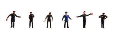 FALLER Steam Locomotive Personnel (6) Figure Set III HO Gauge 151075