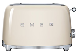 SMEG Tostador TSF01CREU, 950 W, Acero Inoxidable, 2 Ranuras, Crema en oferta