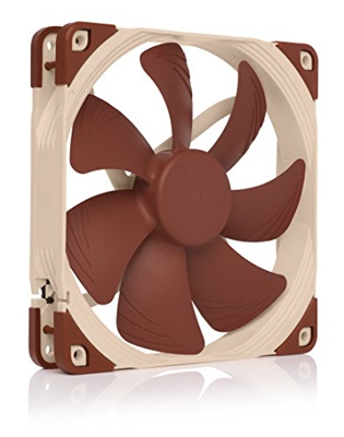 Noctua NF-A14 FLX Ventilador silencioso y de gran calidad, 3 pines, 140mm, Marrón, Beige