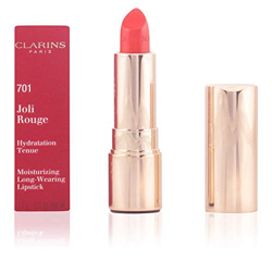 Clarins Joli Rouge Lipstick - Barra de labios, color 701-orange fizz, 3,5 gr características