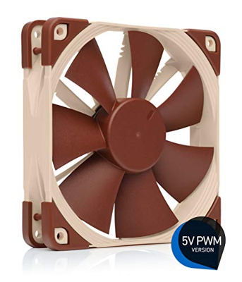 Noctua NF-F12 5V PWM - Ventilador Silencioso, Versión de 5V y 4 Pines, 120 mm, Marrón / Beige